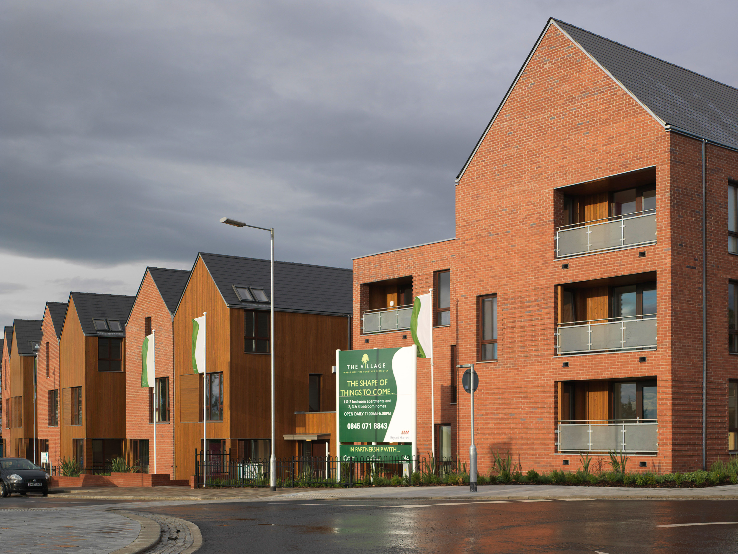 mwai TELFORD front entrance villa cladding abstract windows 1