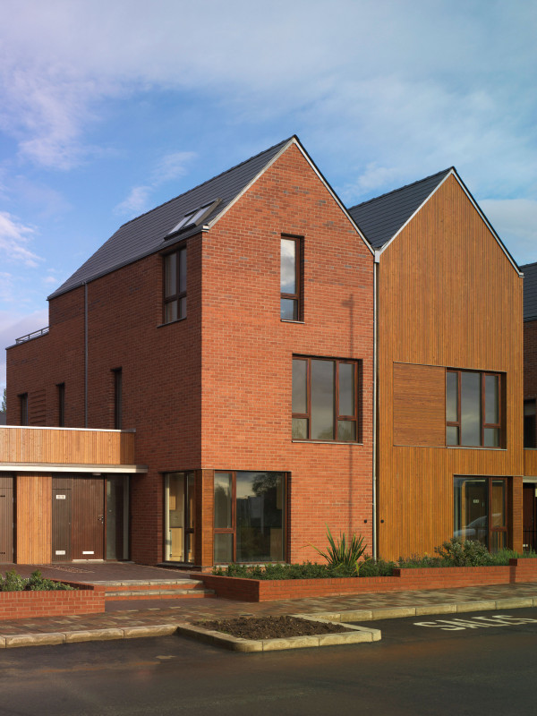 mwai TELFORD front entrance villa cladding abstract windows