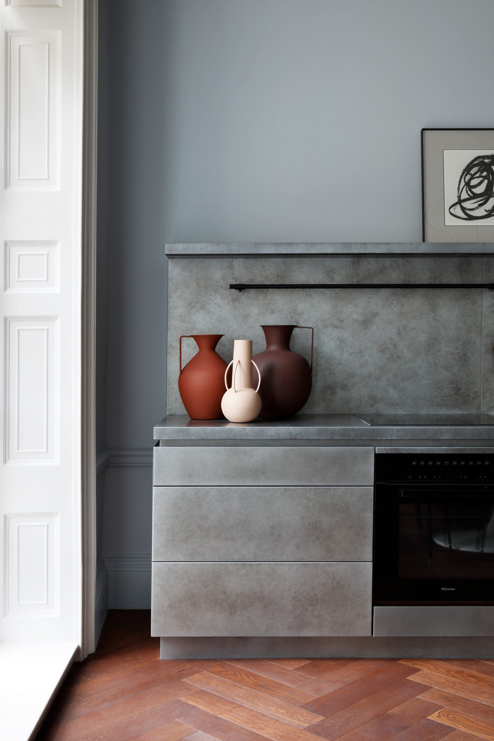 mwai devonshire metalised original period minimal Kitchen Listed building