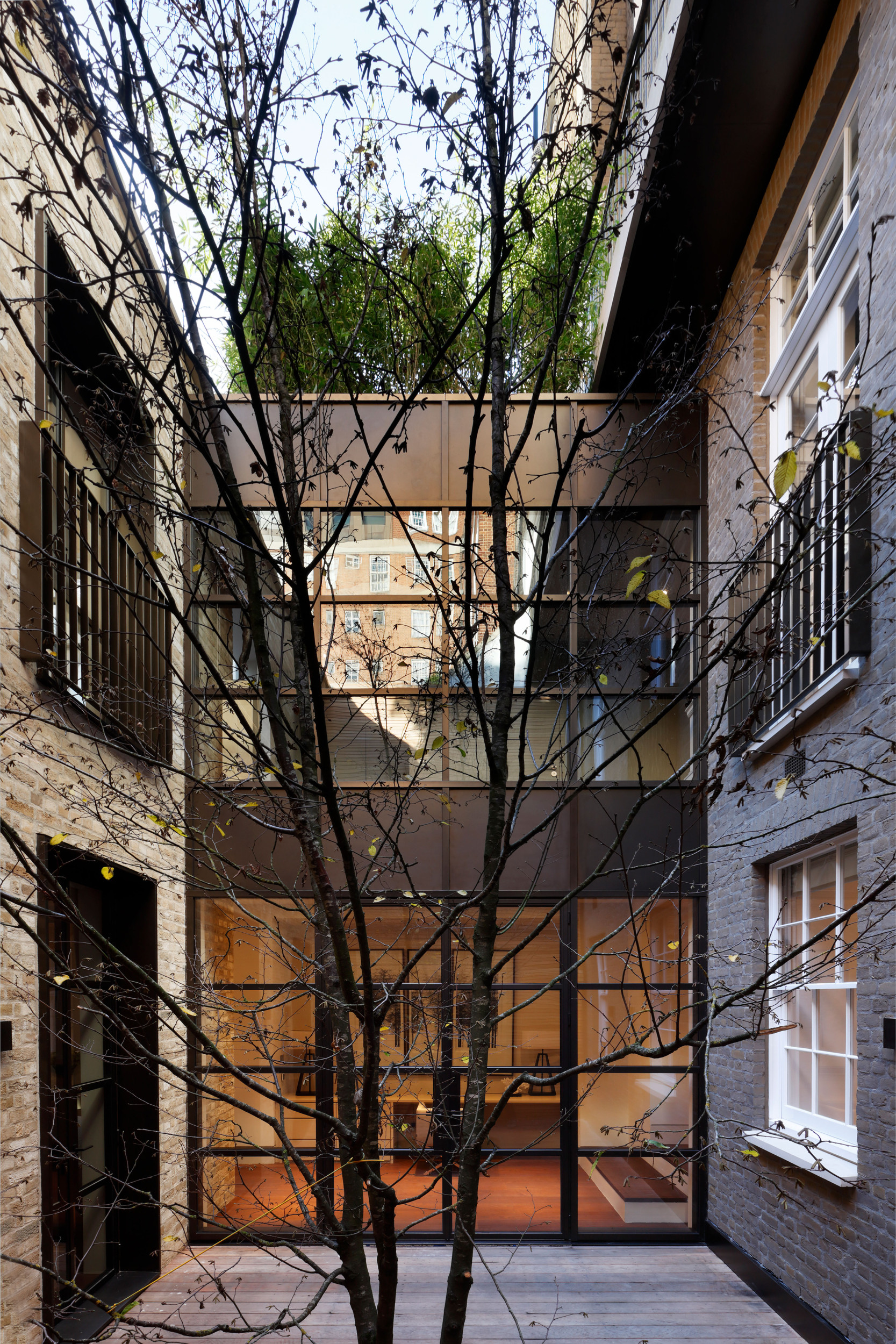 mwai devonshire place rear extension connecting courtyard Listed building