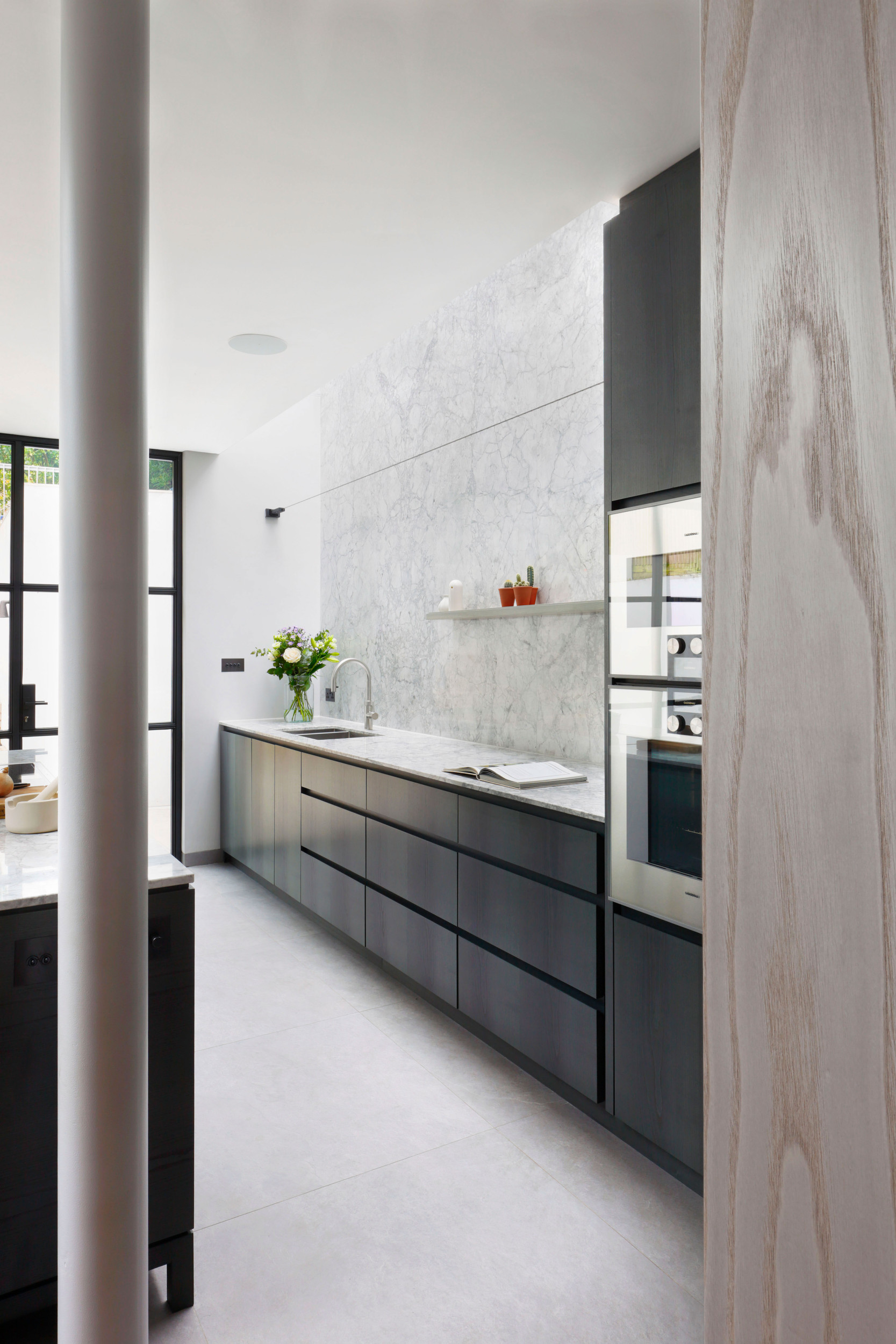 mwai highgate rear extension light filled rooflight marble