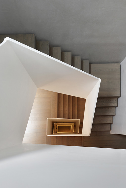 mwai sculptural continuous stair floating