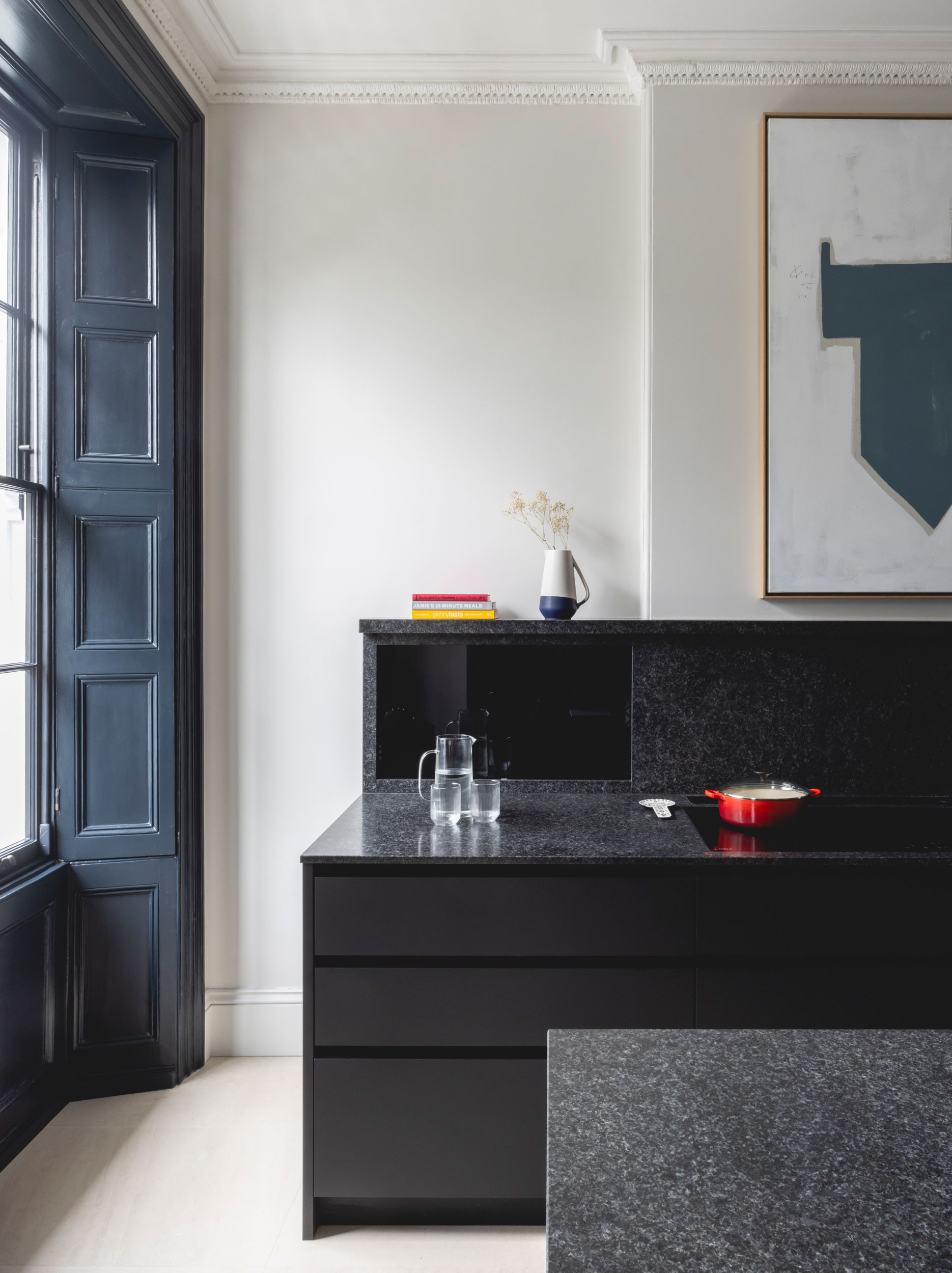 mwai georgian townhouse black bespoke kitchen