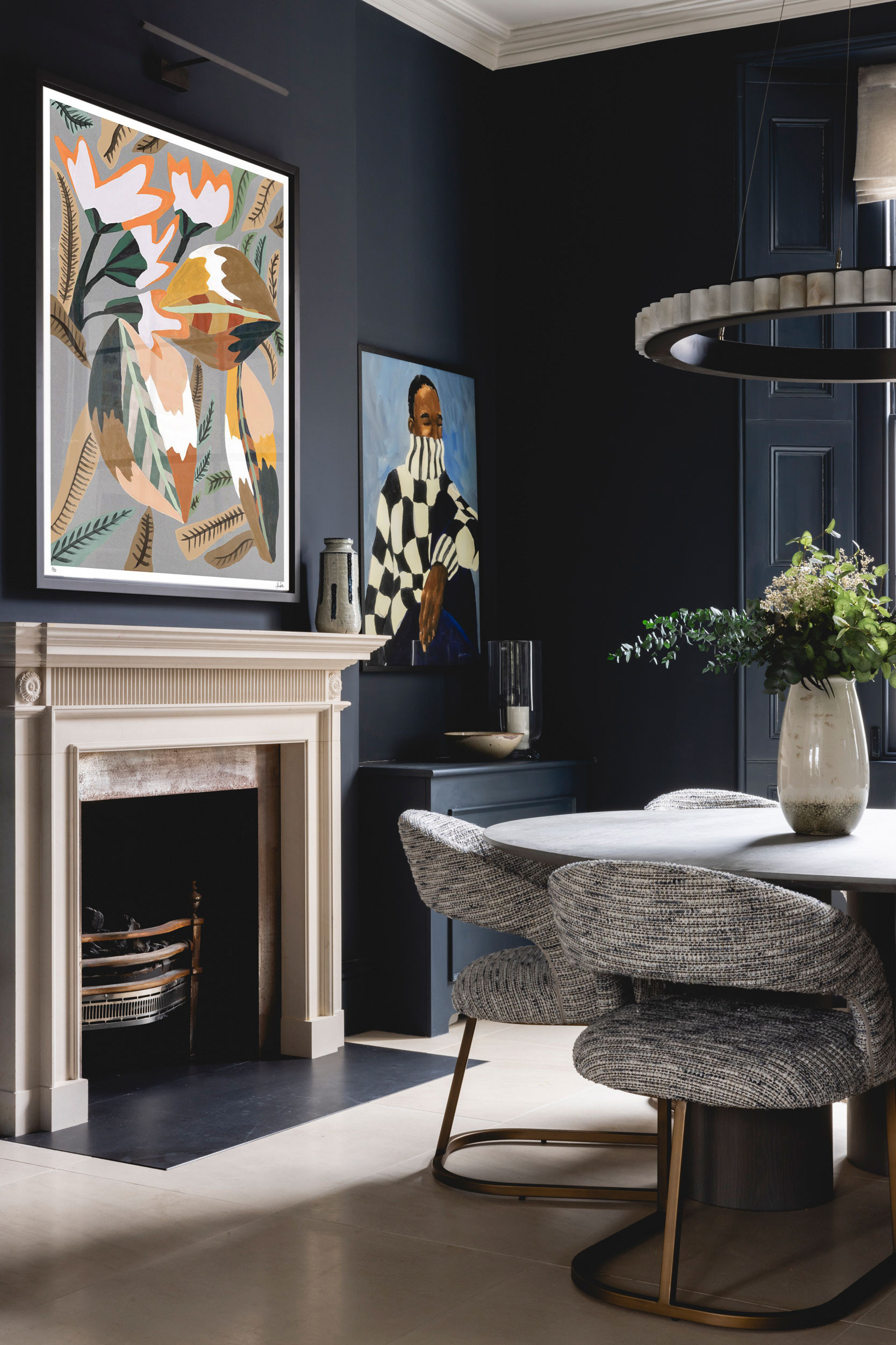 mwai georgian townhouse dining art accent 