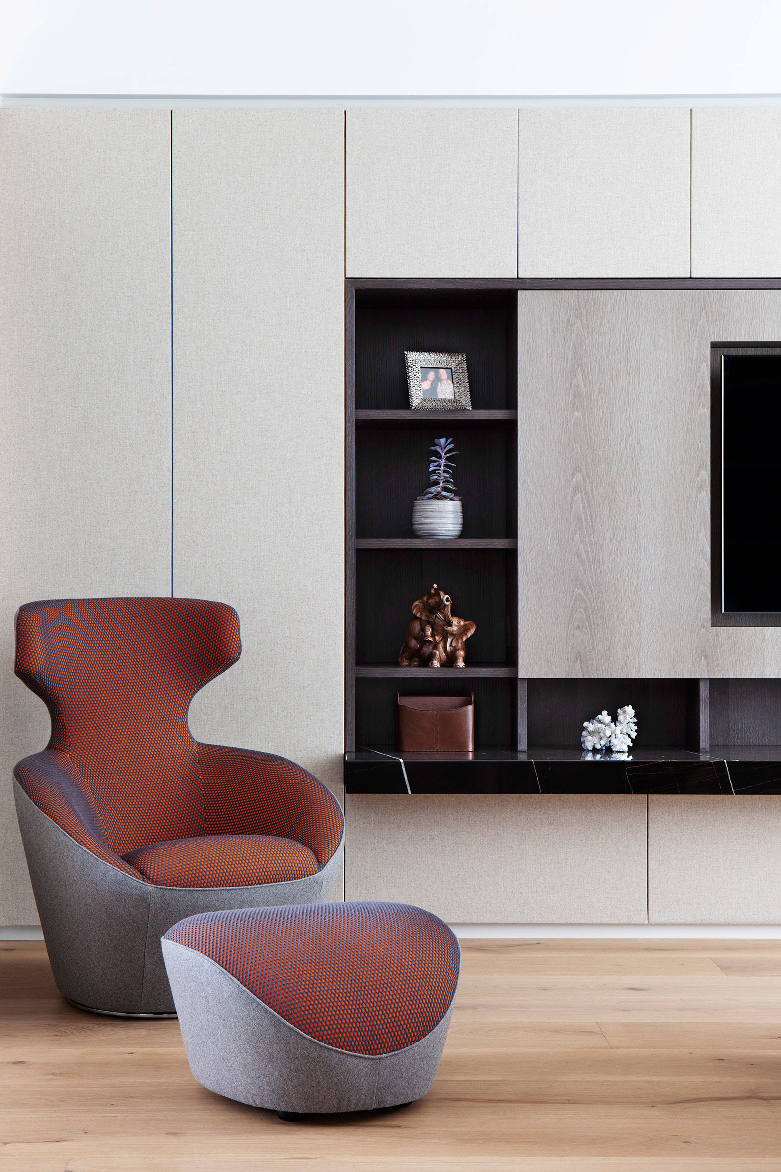 mwai hampstead media room acoustic fabric roche bobois bespoke